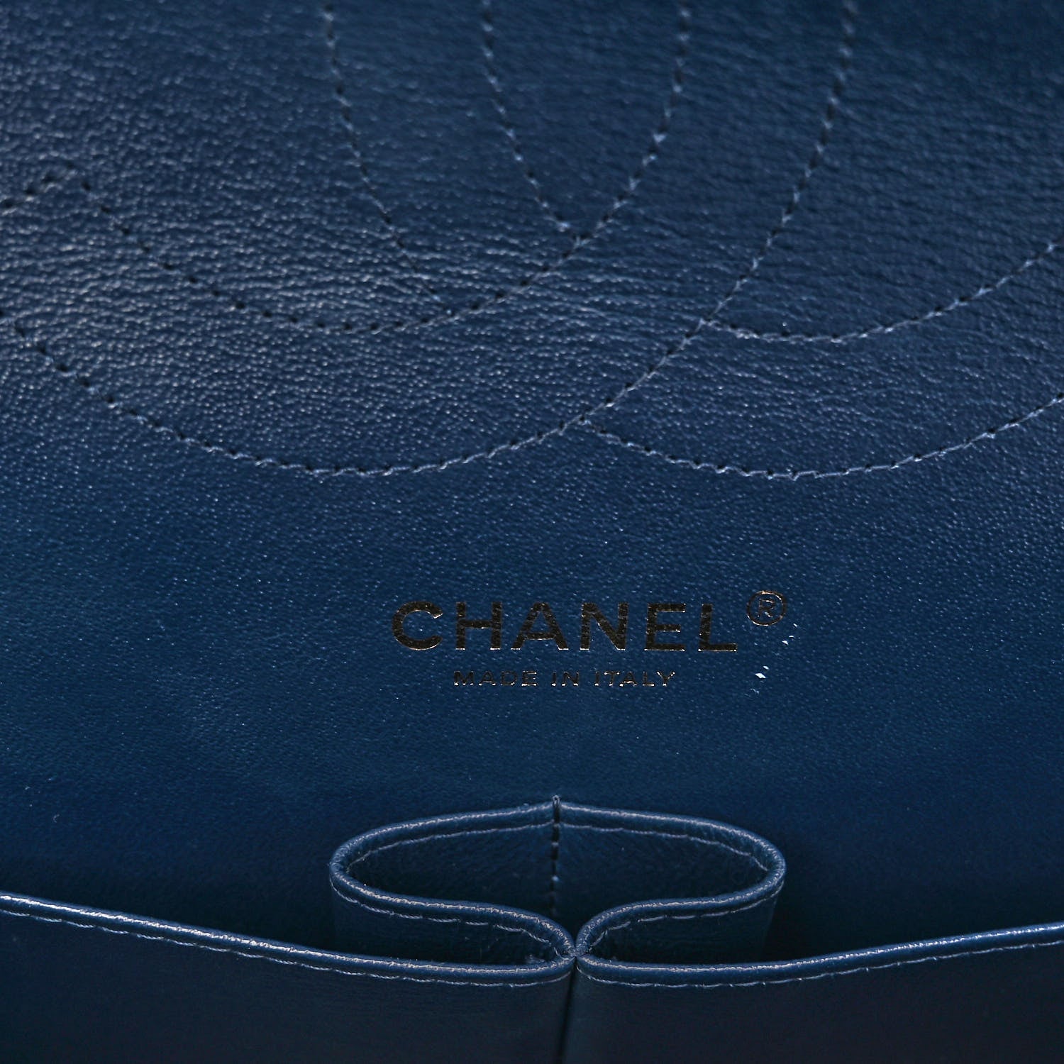Chanel Caviar Quilted Jumbo Double Flap Navy Blue 6 of 12