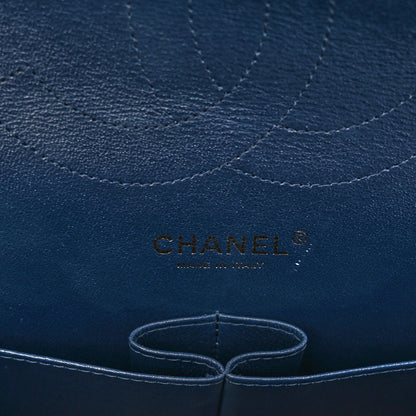 Chanel Caviar Quilted Jumbo Double Flap Navy Blue 6 of 12