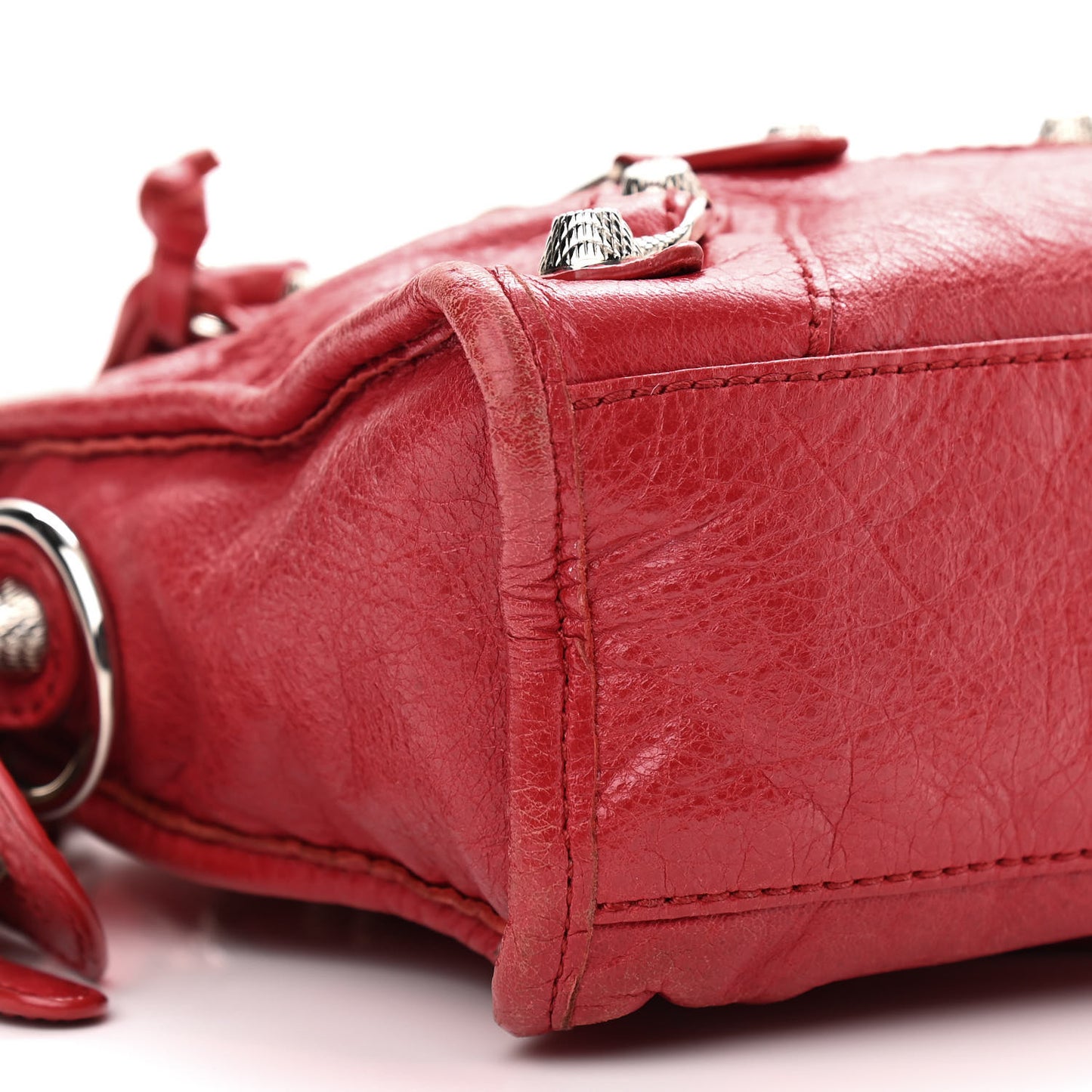 Agneau Giant 12 Silver Hardware Mini City Rouge Cardinal