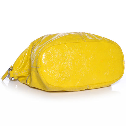 Givenchy Crinkled Patent Leather Medium Nightingale Yellow 5 of 8