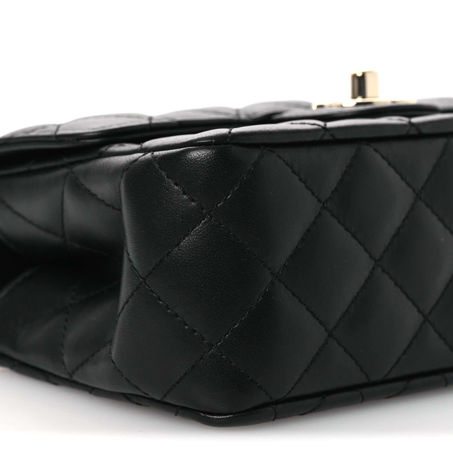 Chanel Lambskin Quilted Mini Crystal Top Handle Rectangular Flap Black 9 of 13