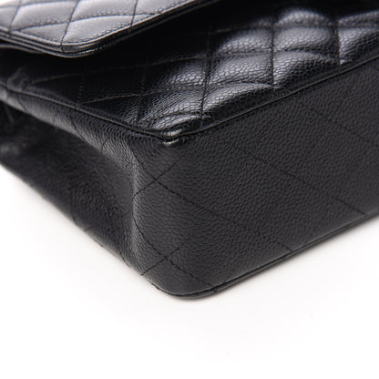 Chanel Caviar Quilted Medium Double Flap Black 8 of 12