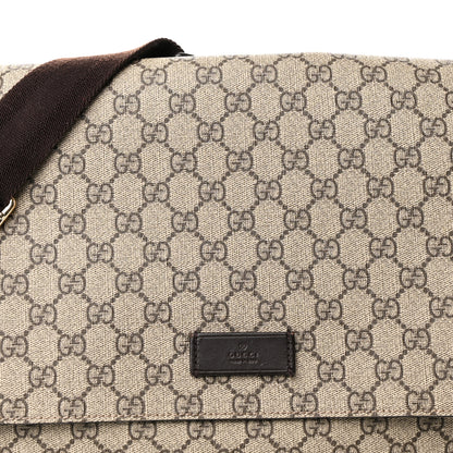 Gucci GG Plus Monogram Messenger Diaper Bag Dark Brown 9 of 13