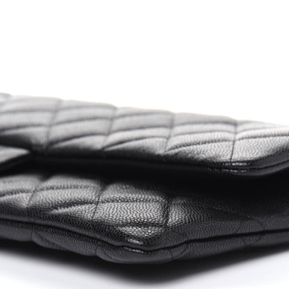 Chanel Caviar Quilted Flap Clutch Black 9 of 11