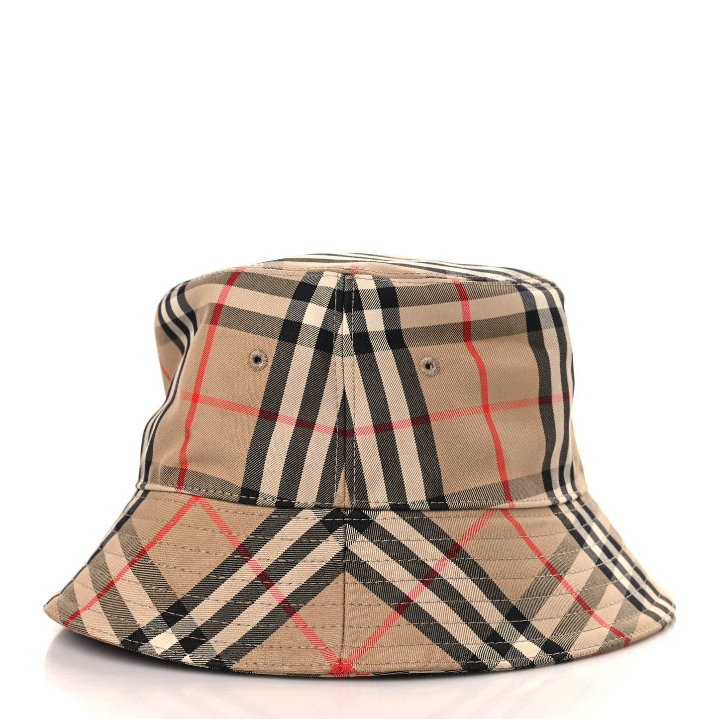Technical Cotton Vintage Check Bucket Hat L Archive Beige