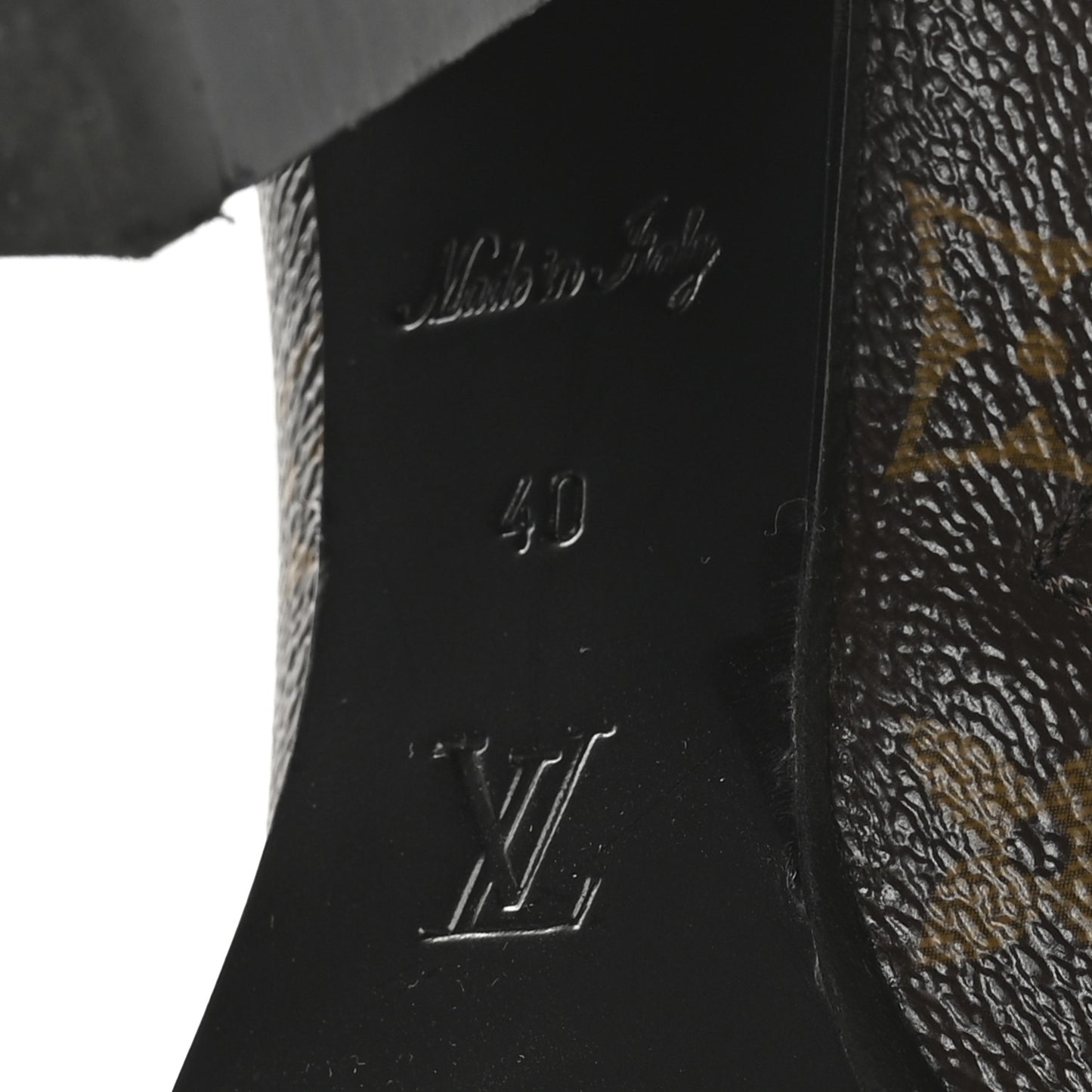 Patent Calfskin Monogram Star Trail Ankle Boots 40 Black
