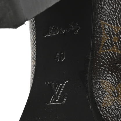 Louis Vuitton Patent Calfskin Monogram Star Trail Ankle Boots 40 Black 7 of 8