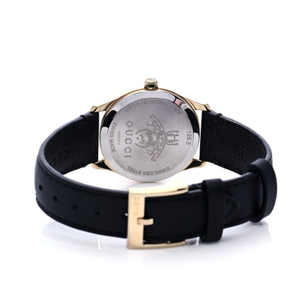 Gucci Stainless Steel Calfskin Mother of Pearl 29mm G-Timeless Charm Quartz Watch 4 of 9