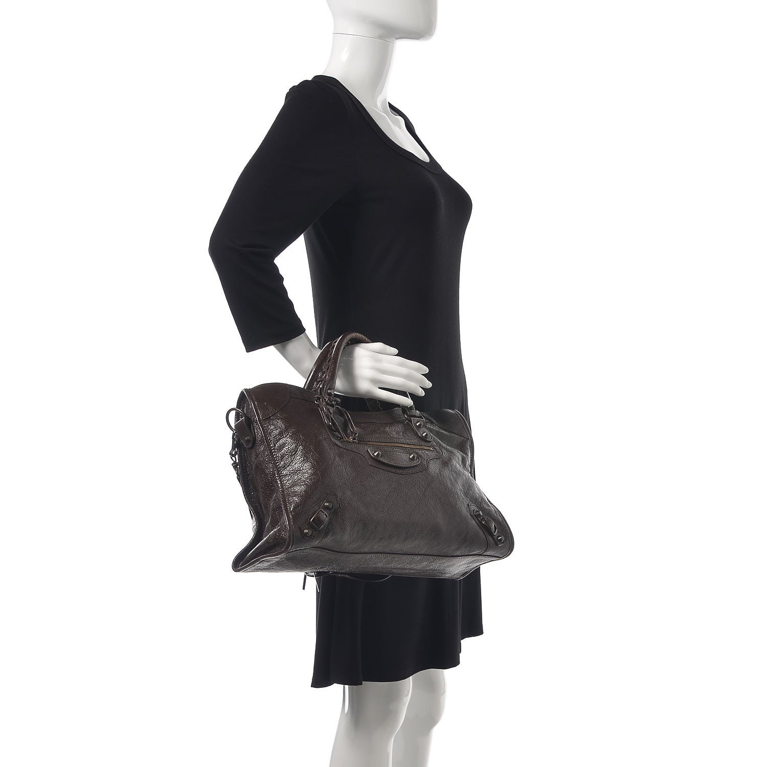 Balenciaga Agneau Classic Hardware City Charbon 2 of 10