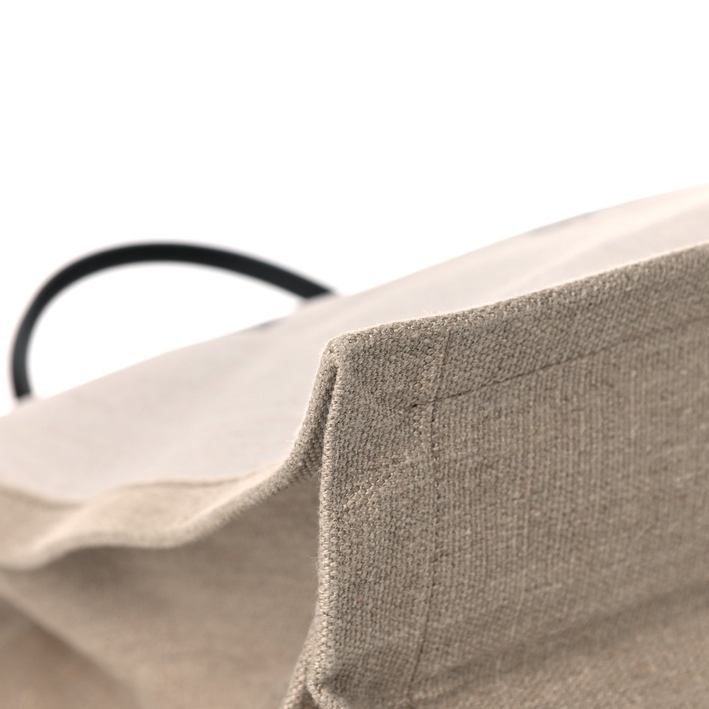 Linen Calfskin Rive Gauche Tote Optic White