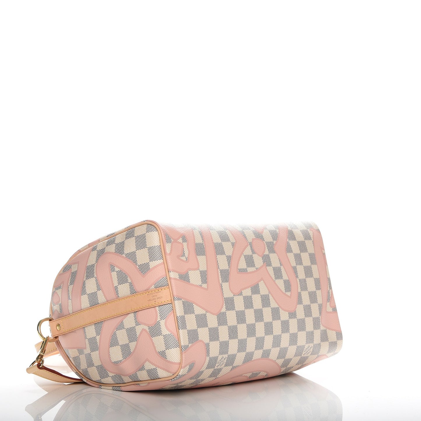 Damier Azur Tahitienne Speedy Bandouliere 30 Rose Ballerine