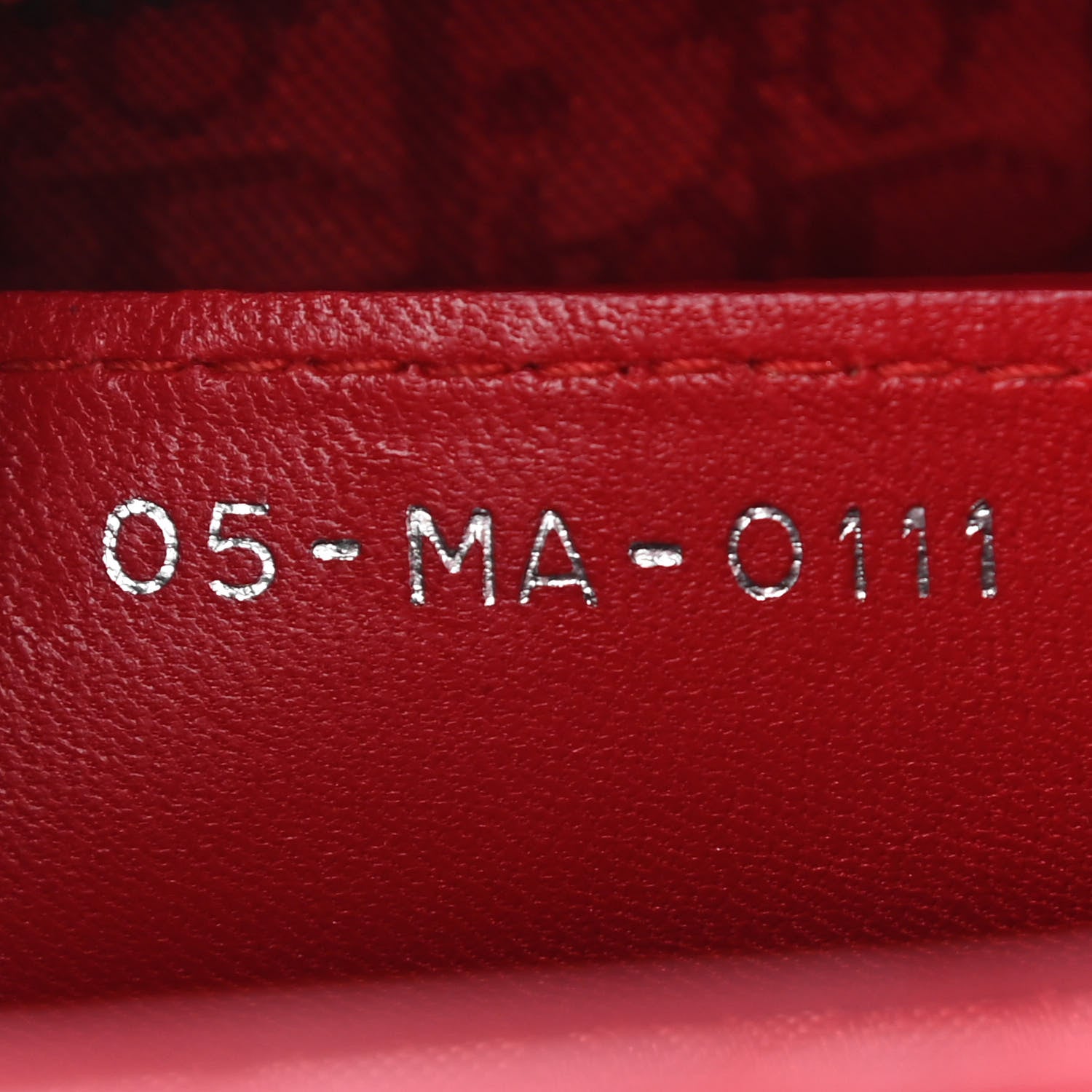 Christian Dior Lambskin Cannage Large Lady Dior Red 7 of 9