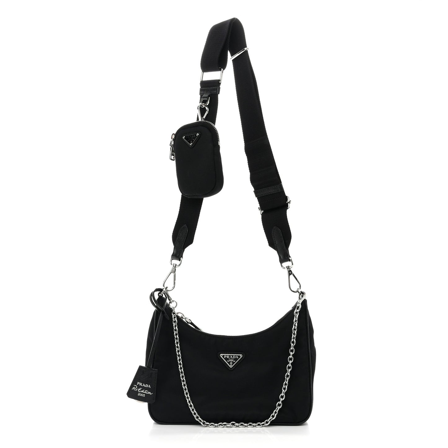 Nylon Re-Edition 2005 Shoulder Bag Black