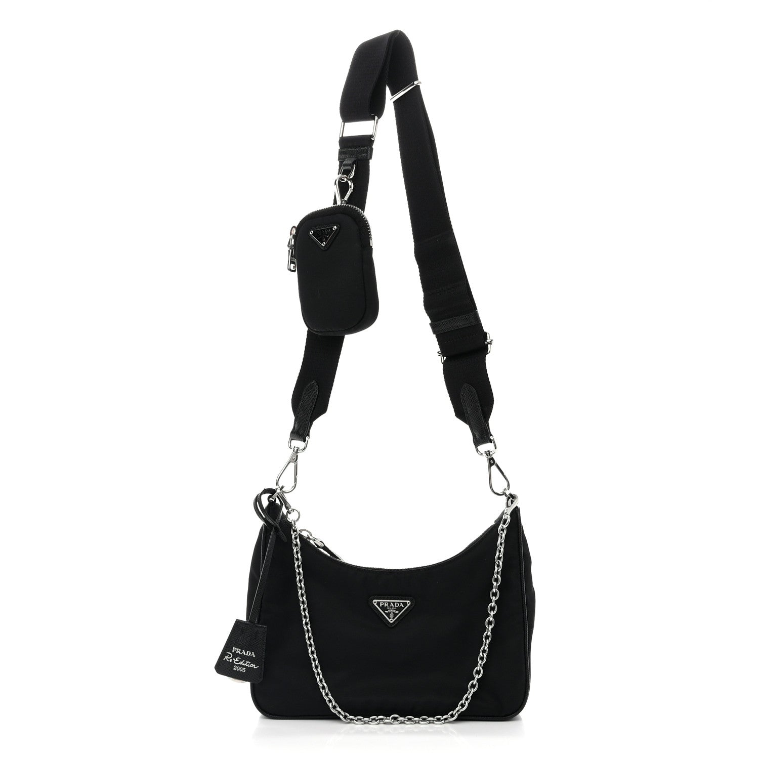 Prada Nylon Re-Edition 2005 Shoulder Bag Black 1 of 10