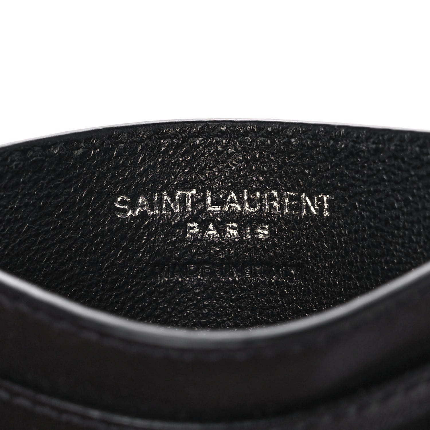 Saint Laurent Calfskin Y Quilted Monogram LouLou Credit Card Case Black 6 of 10