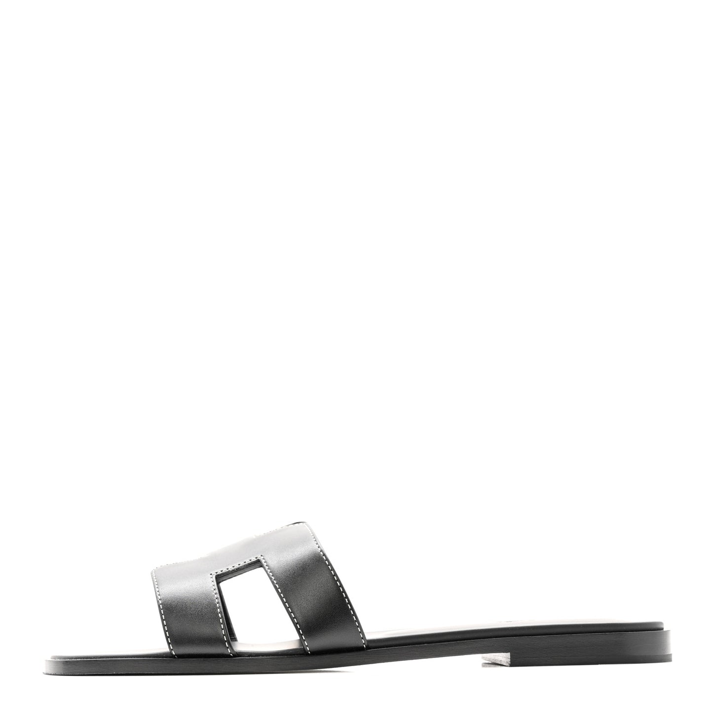 Box Calfskin Oran Sandals 40 Black