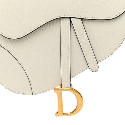 Christian Dior Grained Calfskin Saddle Bag White 8 of 11