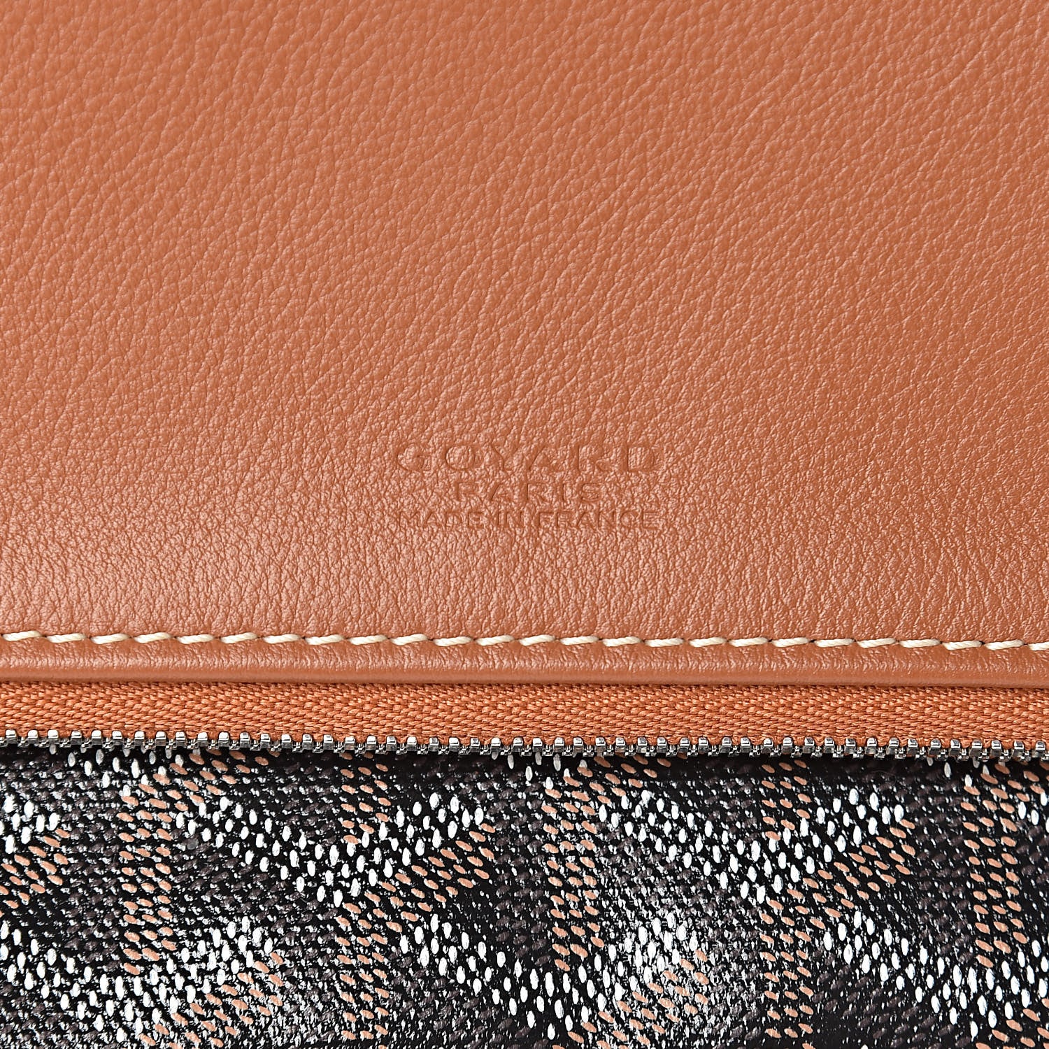 Goyard Goyardine Sainte Marie Soft Clutch Black Gold 6 of 7
