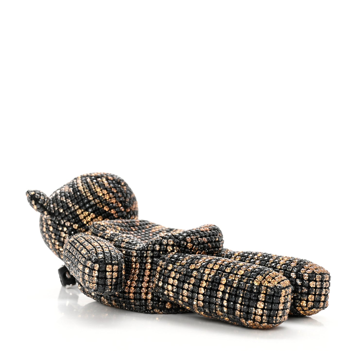 Crystal Mesh Tiger Beiress Wristlet Black Multicolor