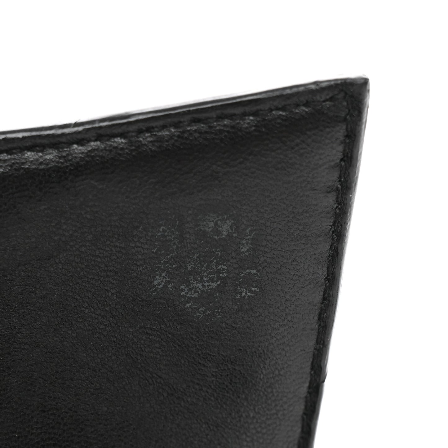 Shiny Calfskin Monochrome Crocodile Embossed Hourglass Top Handle Bag XS Black