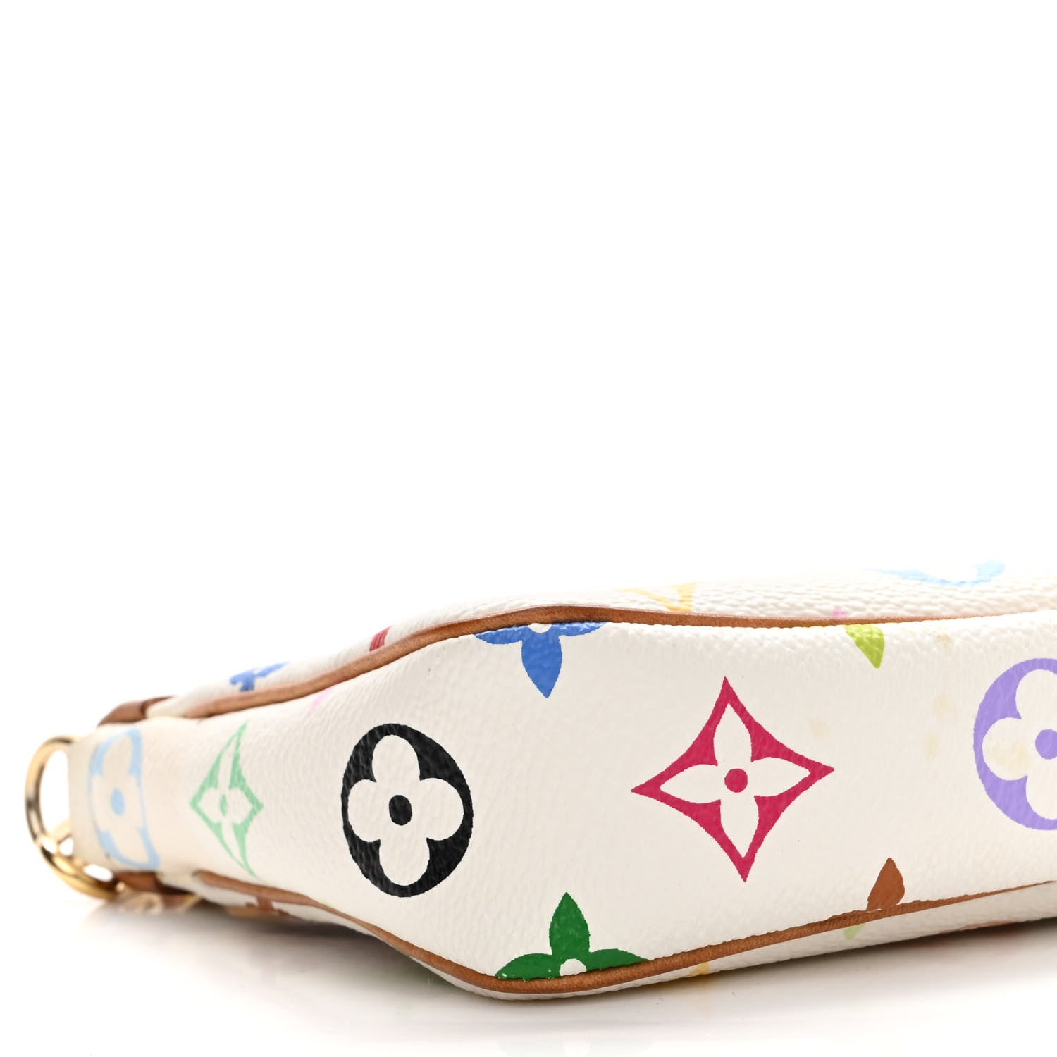 Louis Vuitton Monogram Multicolor Pochette Accessories White 9 of 10