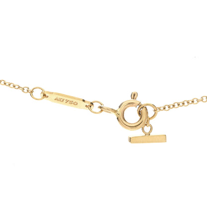 Tiffany 18K Yellow Gold Large T Smile Pendant Necklace 4 of 6