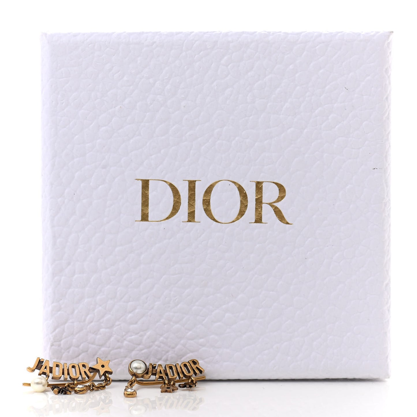 Pearl Crystal J'Adior Earrings Aged Gold