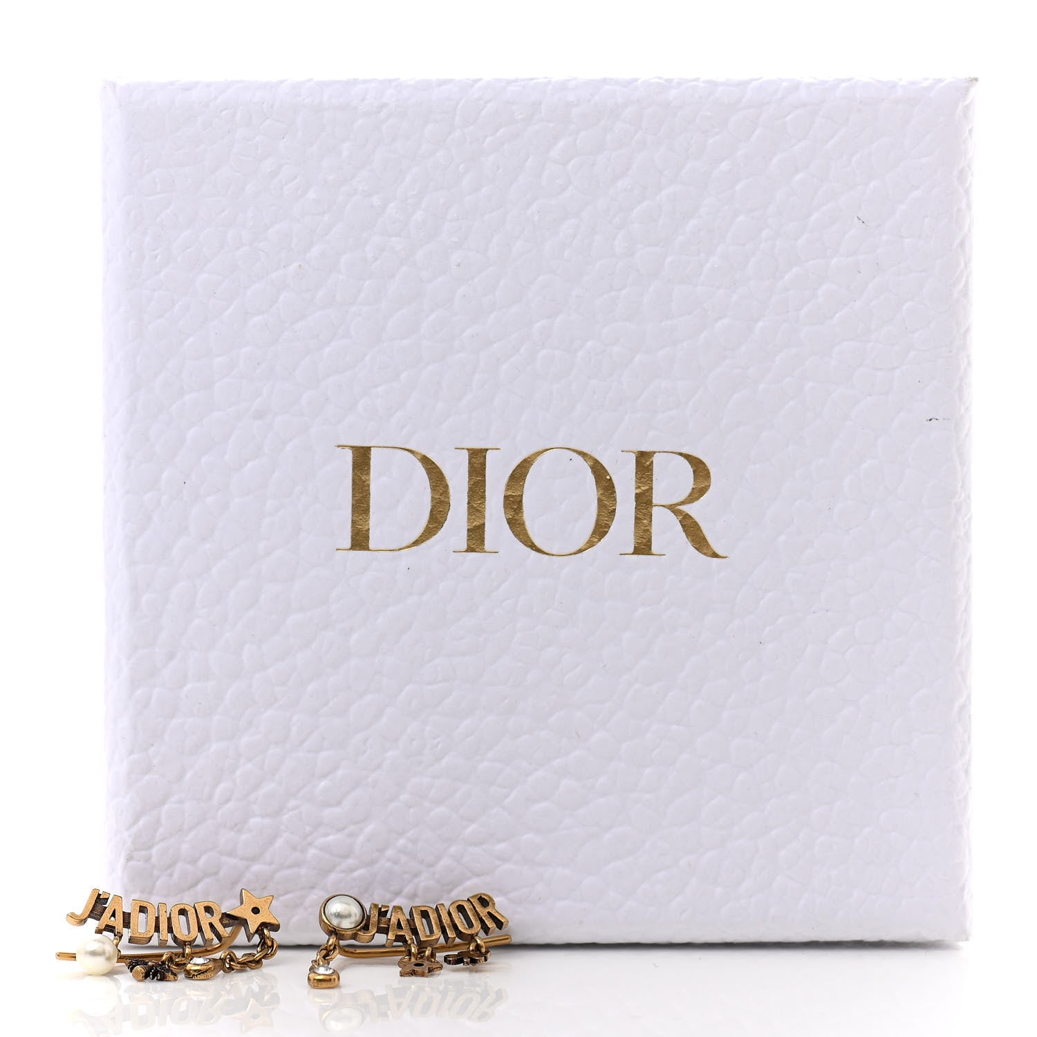 Christian Dior Pearl Crystal J'Adior Earrings Aged Gold 4 of 4