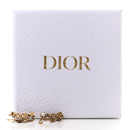 Christian Dior Pearl Crystal J'Adior Earrings Aged Gold 4 of 4