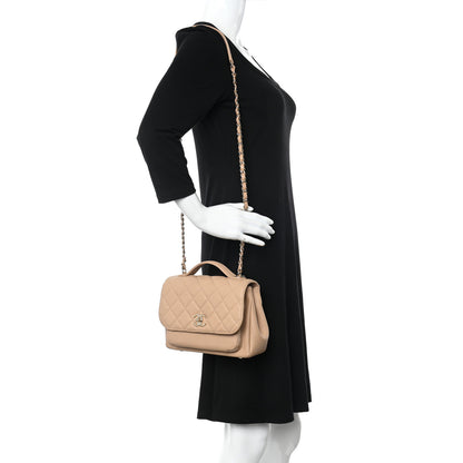 Chanel Caviar Quilted Medium Business Affinity Flap Beige 2 of 12