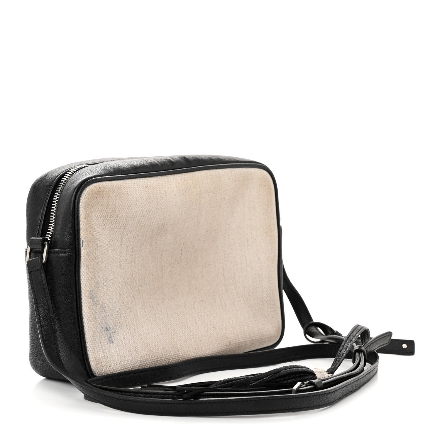 Saint Laurent Linen Canvas Monogram Lou Camera Bag Black 3 of 13
