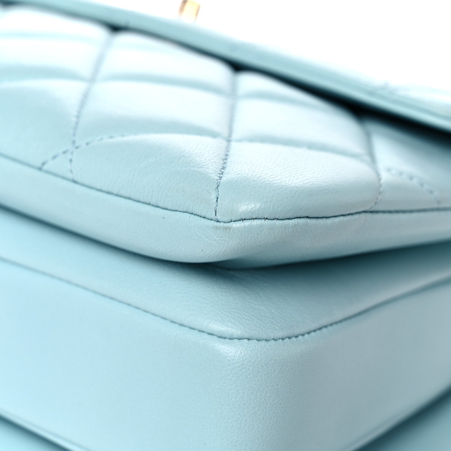 Chanel Lambskin Quilted Small Trendy CC Flap Dual Handle Bag Light Blue 11 of 26