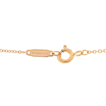 Tiffany 18K Rose Gold Mini Heart Key Pendant Necklace 5 of 5