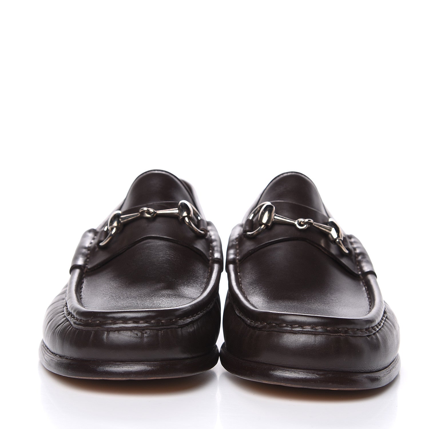 Gucci Calfskin Mens 1953 Horsebit Loafers 7 Marrone 2 of 10