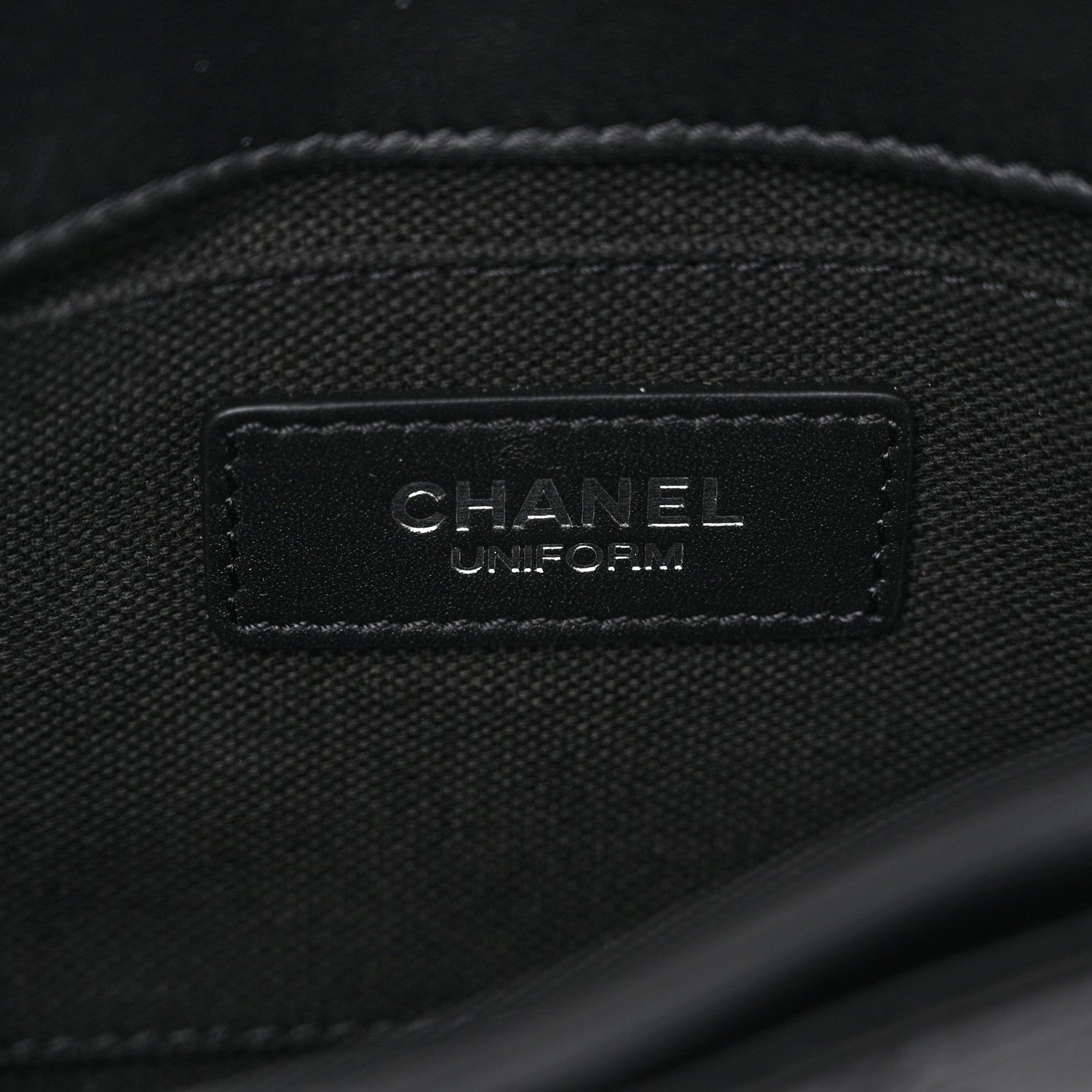 Chanel Calfskin Quilted CC Uniform Flap Belt Bag Black 6 of 12