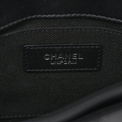 Chanel Calfskin Quilted CC Uniform Flap Belt Bag Black 6 of 12