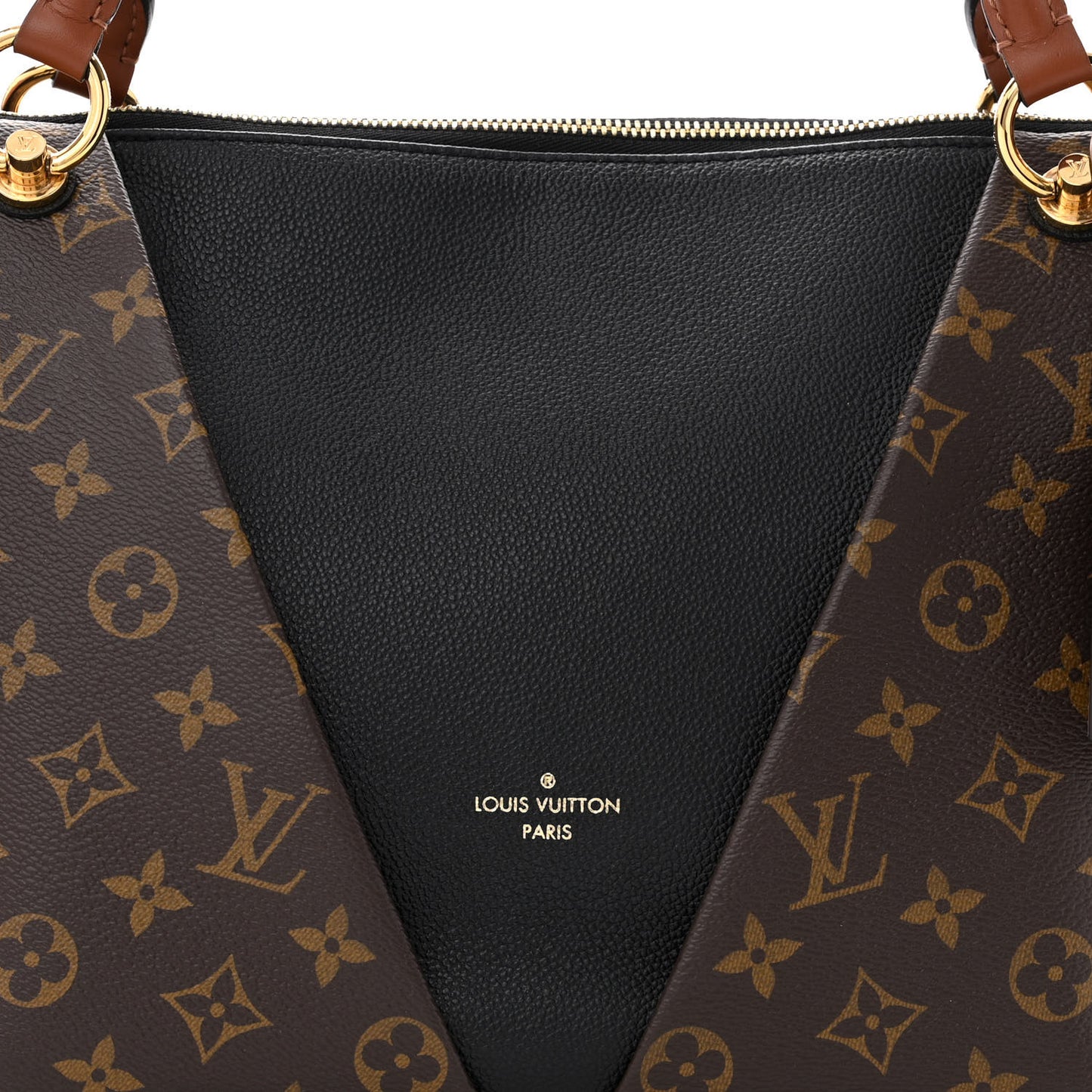 Monogram V Tote MM Black