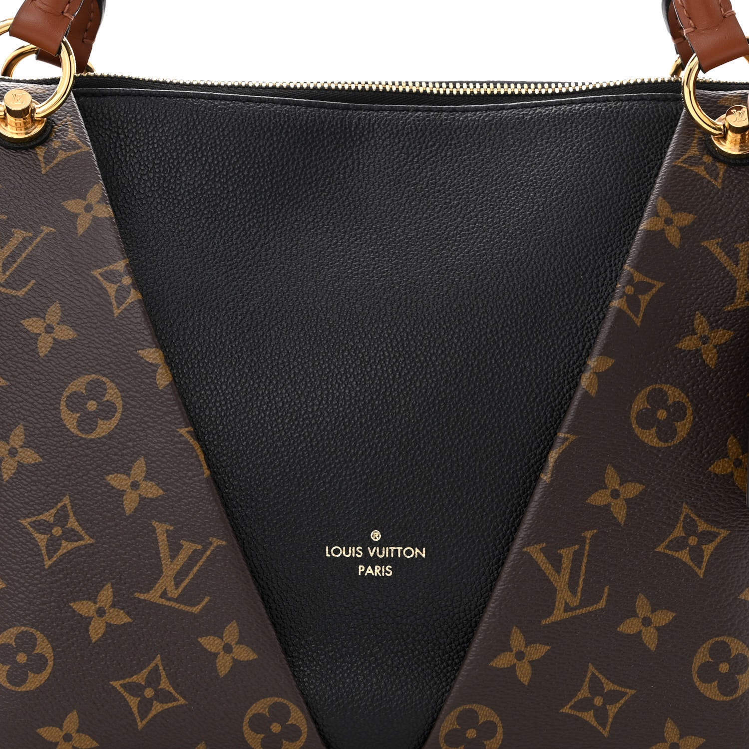 Louis Vuitton Monogram V Tote MM Black 5 of 10