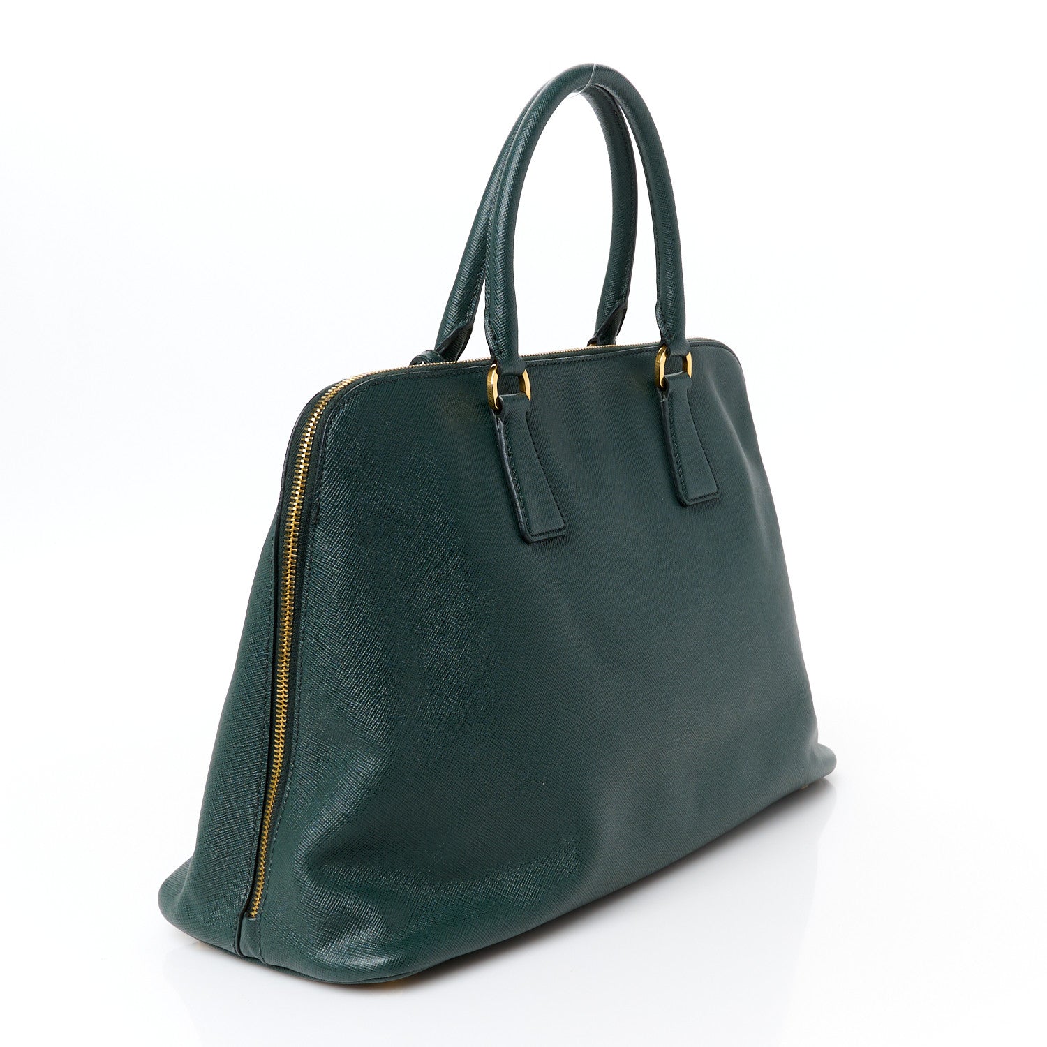 Prada Saffiano Lux Large Promenade Tote Smeraldo 3 of 10