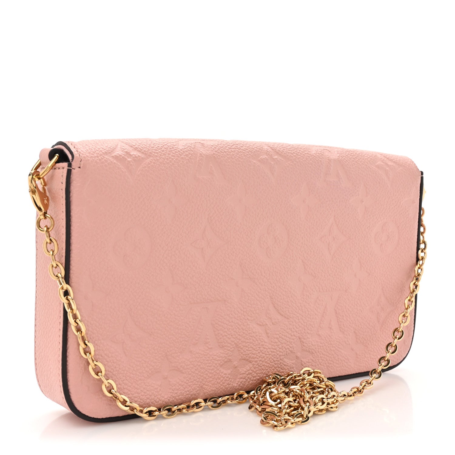 Louis Vuitton Empreinte Pochette Felicie Chain Wallet Rose Poudre 4 of 15
