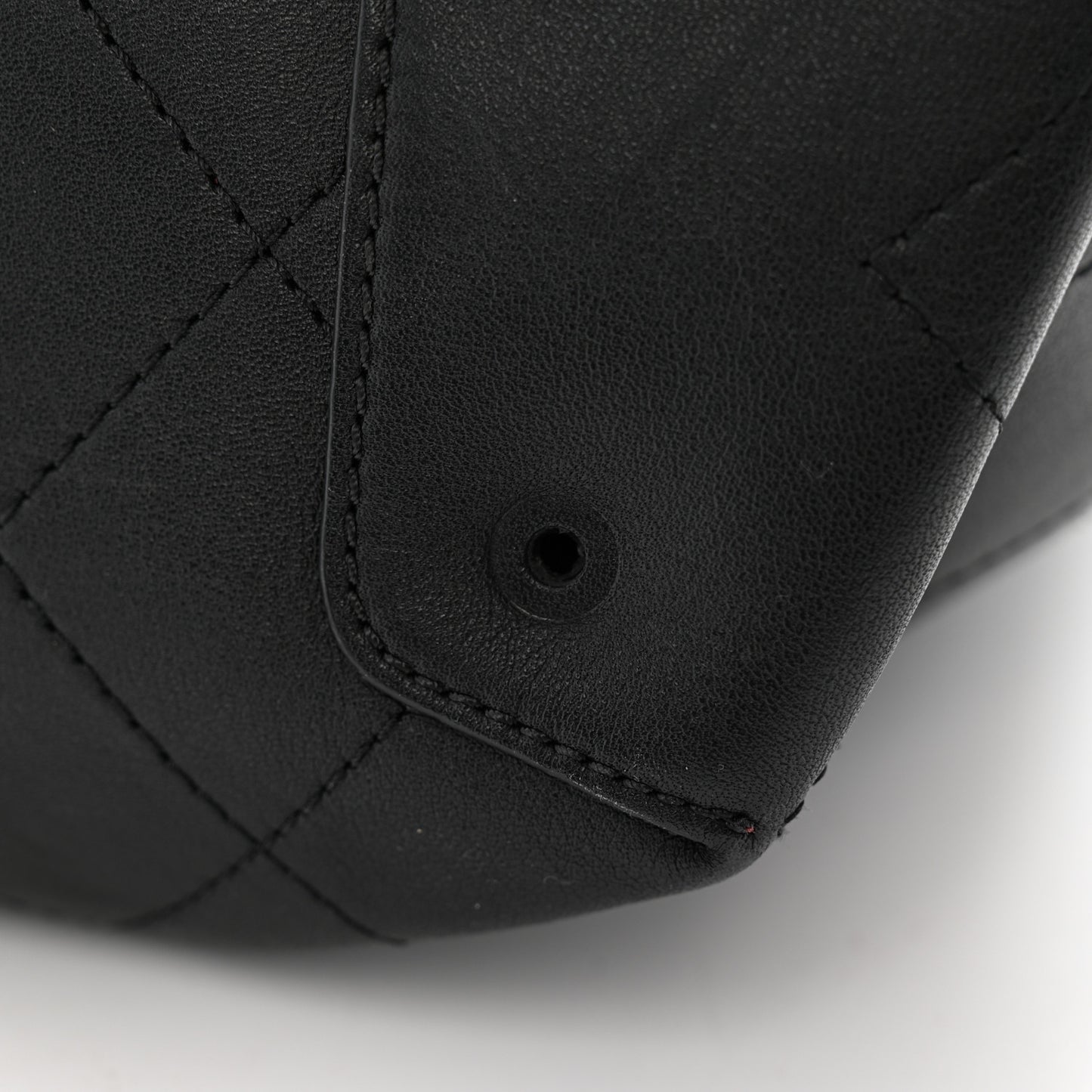Calfskin Large Serial Shopper Tote Black