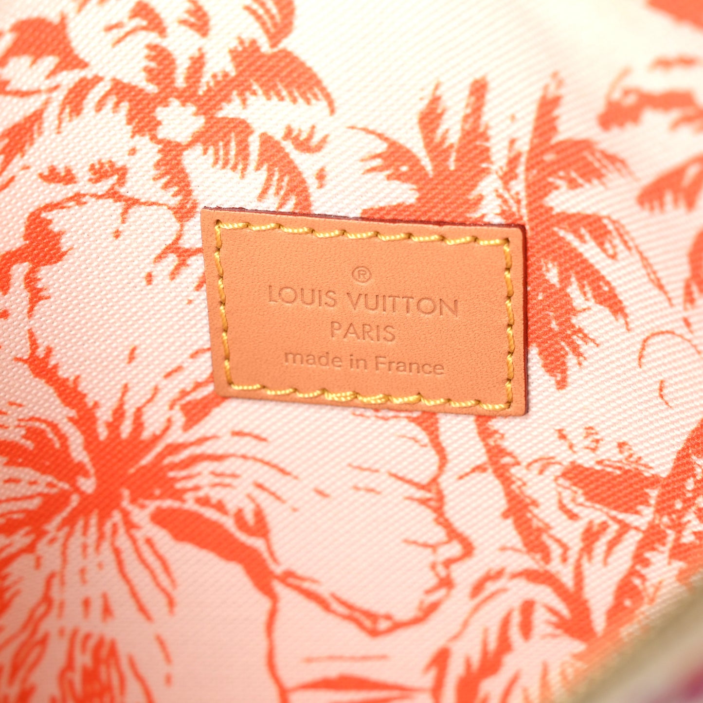 Monogram Tiles By The Pool Neverfull MM Pochette Coral