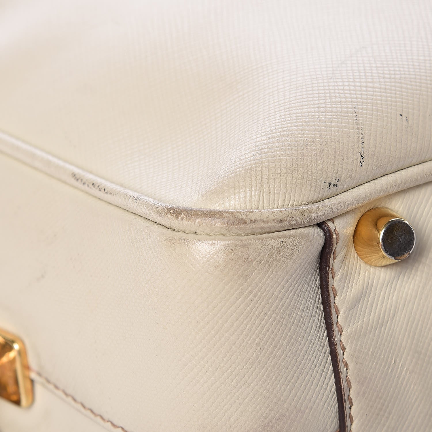 Prada Saffiano Lux Tote Bowler Talco 12 of 36