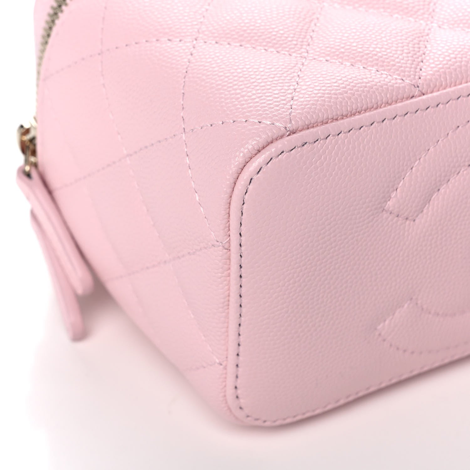 Chanel Caviar Quilted Small Vanity Case With Chain Light Pink 9 of 11