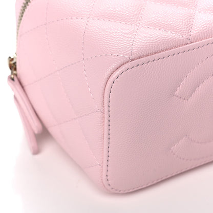 Chanel Caviar Quilted Small Vanity Case With Chain Light Pink 9 of 11