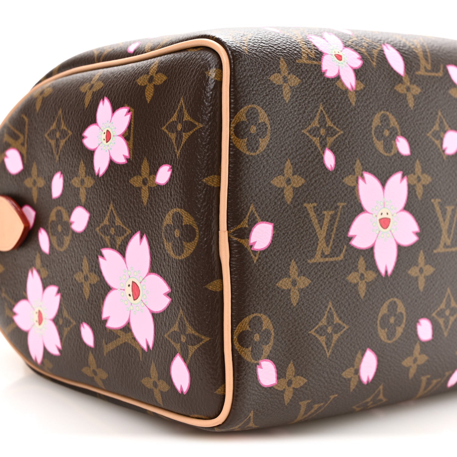 Louis Vuitton LV X TM Monogram Cherry Blossom Speedy Bandouliere 25 Sakura Brown 8 of 9
