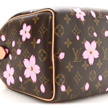 Louis Vuitton LV X TM Monogram Cherry Blossom Speedy Bandouliere 25 Sakura Brown 8 of 9