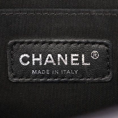 Chanel Iridescent Goatskin Quilted Medium Boy Flap Purple 6 of 10
