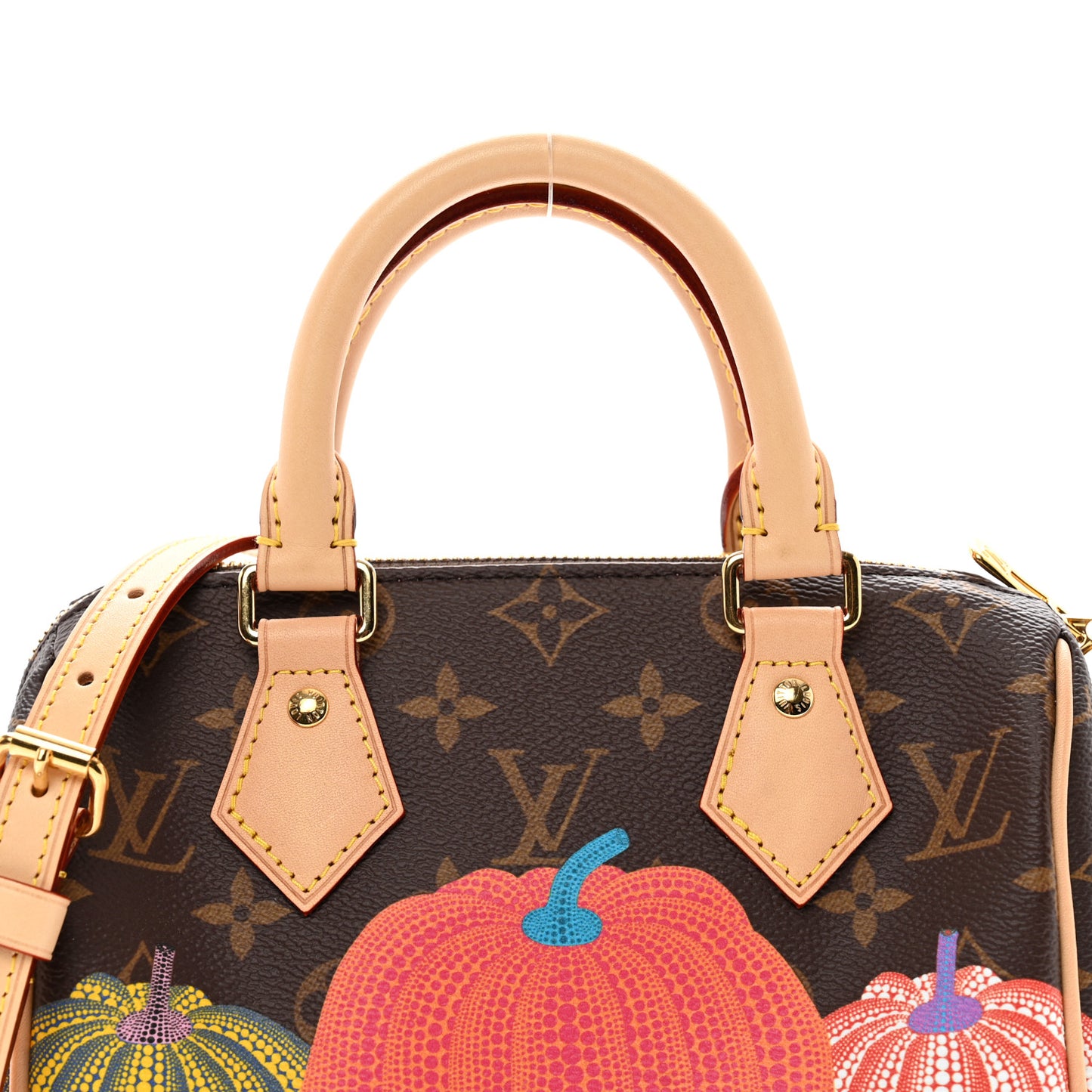 LV X YK Monogram Pumpkins Speedy Bandouliere 20