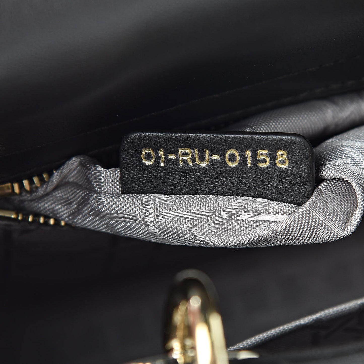 Lambskin Cannage Small Lucky Badges My Lady Dior Black